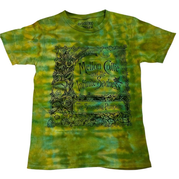 Hand dyed Smashing Pumpkins T shirt - Picture 2 of 4